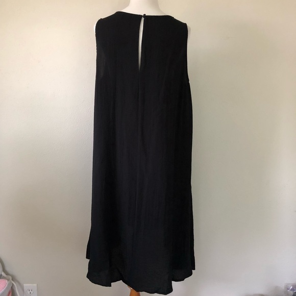 Plus Sz 20W Sherango Black Sleeveless Shift Dress - Picture 2 of 3